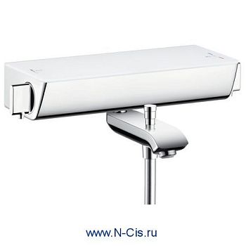 Hansgrohe 13141400 Термостат для ванны белый хром Ecostat S в Будённовске